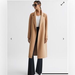 REISS-BROOKS
WOOL BLEND BLINDSEAM
BELTED COAT
